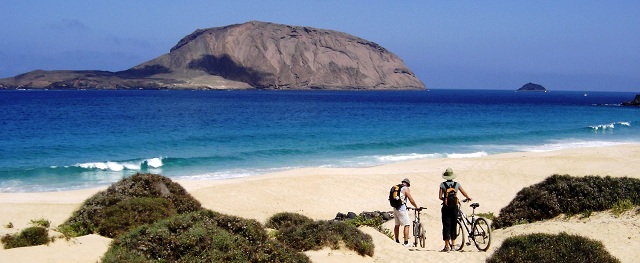 bicicleta en la graciosa